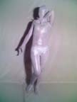 Unisex White Velvet Zentai Catsuit